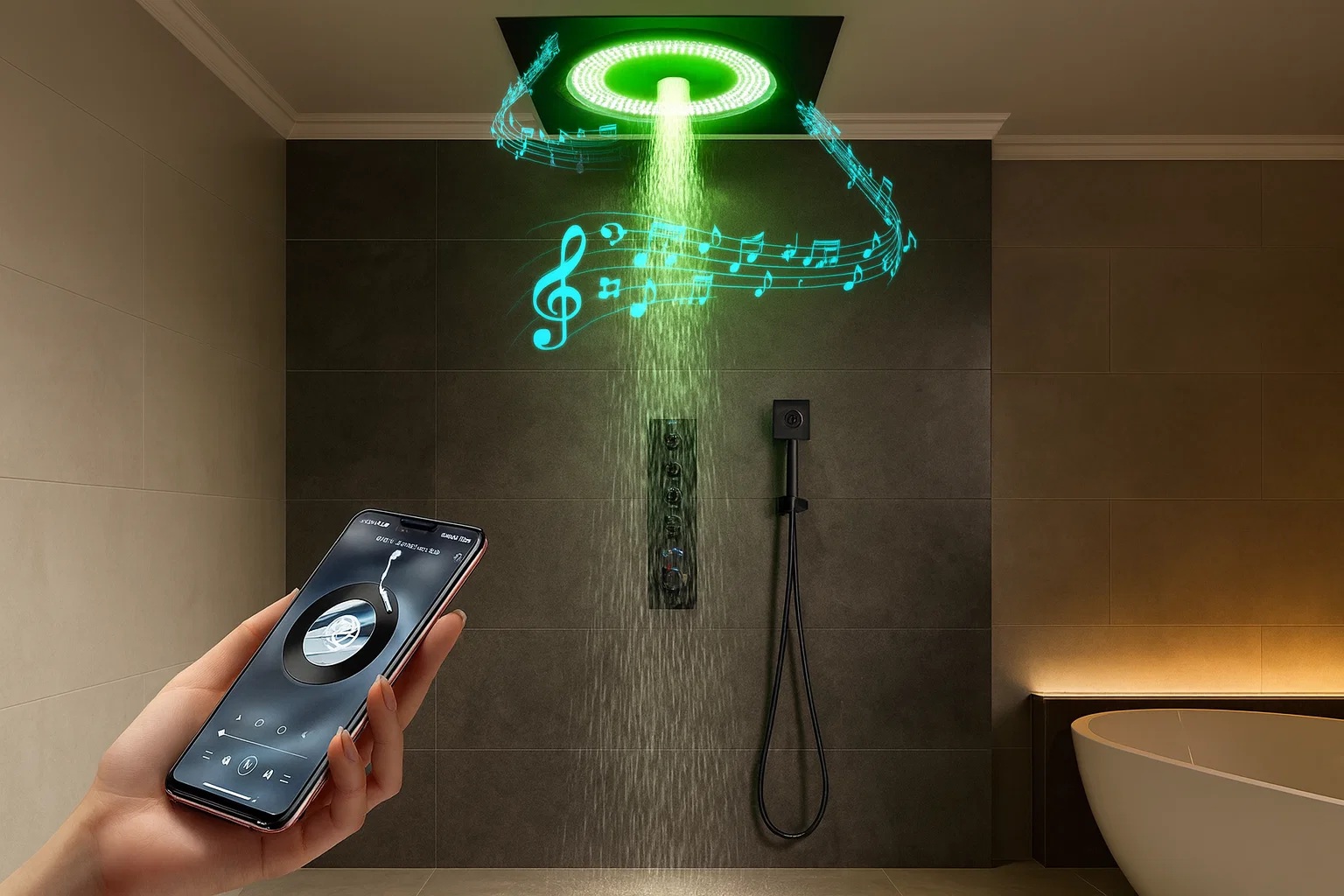 BathSelect digital thermostatic shower system